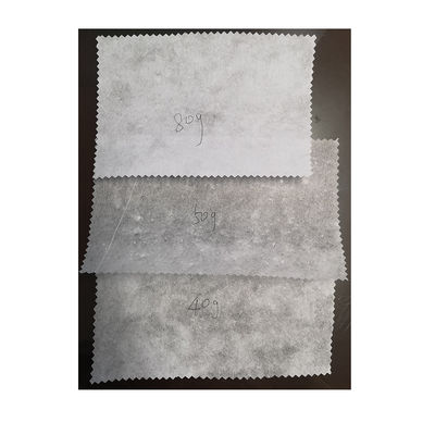 Gaoxin 25G Enlace químico duro bordado no tejido Revestimiento de recubrimiento para el color blanco