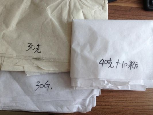 Tejido no tejido soluble en agua para bordados populares con un respaldo de 20 a 120 gramos de peso