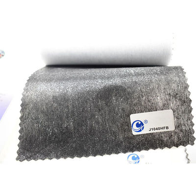 16-100 gm de poliéster de doble punto no tejido de recubrimiento fino con adhesivos