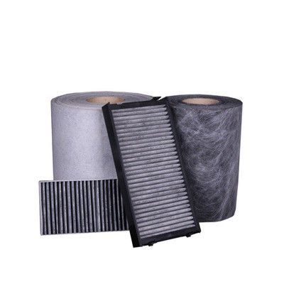 Tejido laminado de fibra de carbono activada de estilo simple para sistema de filtración de aire