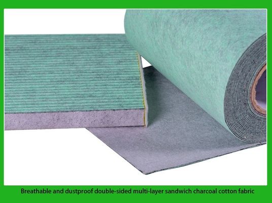 Tejido laminado de fibra de carbono activada de estilo simple para sistema de filtración de aire