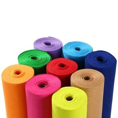 15- 150cm de ancho Rollo de tejido no tejido a pedido en cualquier color para los requisitos del cliente