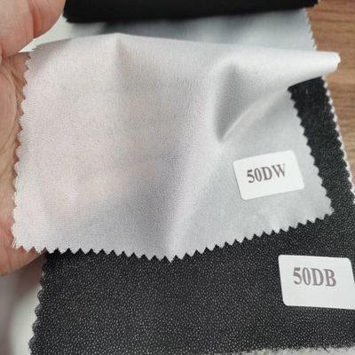 Indumentaria Fusion Interlinings Revestimientos GAOXIN Fusible tejido de poliéster 40gsm /-2g ancho personalizado