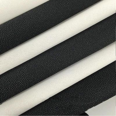 100% de poliéster tejido Fusible para GAOXIN Collar de camiseta desde 150 cm de ancho