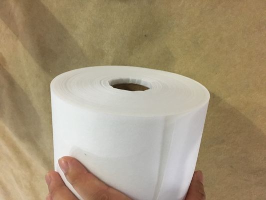 112 cm de ancho bordado Tejido de apoyo Interlining adhesivo de satén