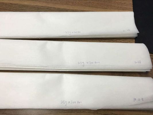 Mediana dureza GAOXIN Revestimiento de bordados de poliéster precortado No tejido Normalmente ancho 100-152 cm